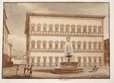 Der Palazzo Farnese, 1833 von Agostino Tofanelli